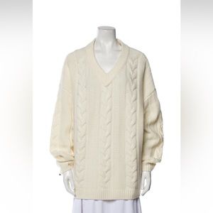 Nadaam Wool + Cashmere V Neck Sweater